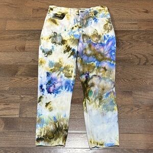Everlane Summer Jeans in Multi-Color Tie-Dye